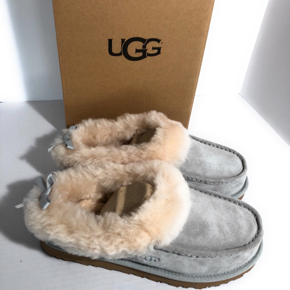 Ugg Grove moccasin slippers gray nib size *RARE* - Picture 3 of 8